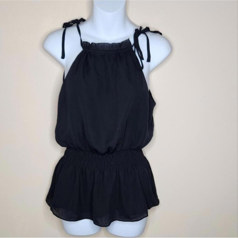 The impeccable pig naked zebra Peplum Blouse size S